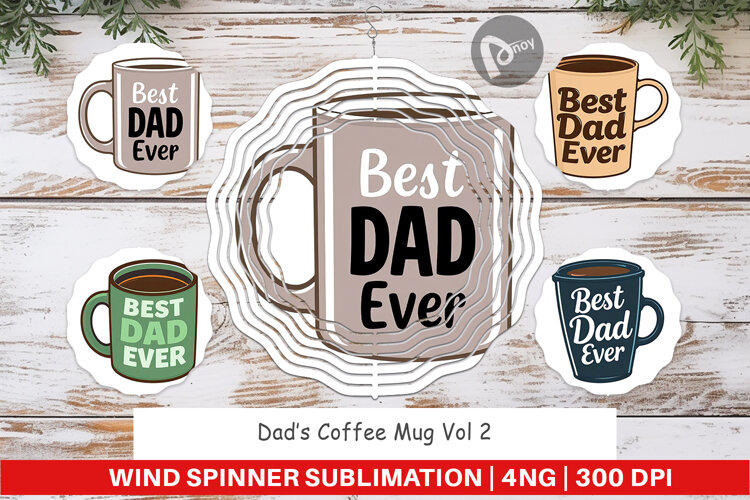 Wind Spinner Dad’s Coffee Mug example image 1