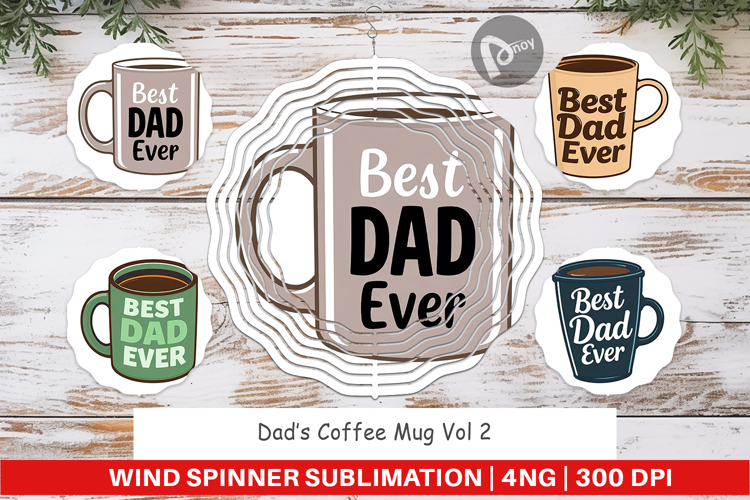 Wind Spinner Dad’s Coffee Mug