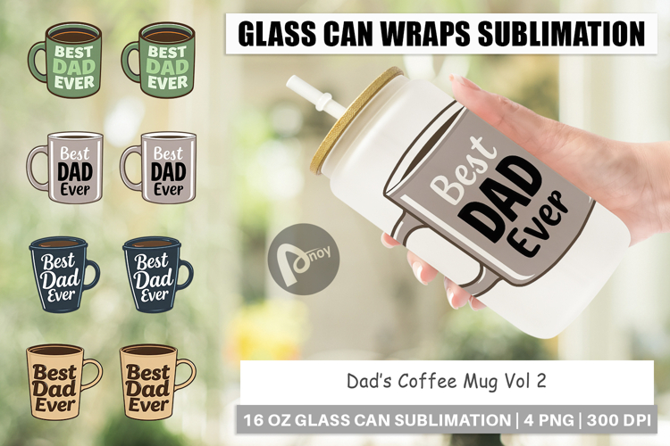 Glass Can Dad’s Coffee Mug