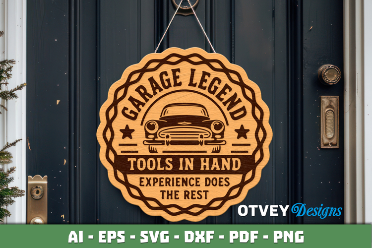 Dads Garage SVG | Funny Dad Workshop Sign | Laser Cut Door