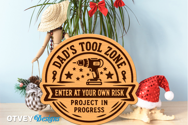 Dads Garage SVG | Funny Dad Workshop Sign | Laser Cut Door