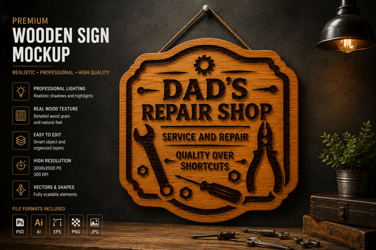Dads Garage Signs Workshop Quotes Laser Cut