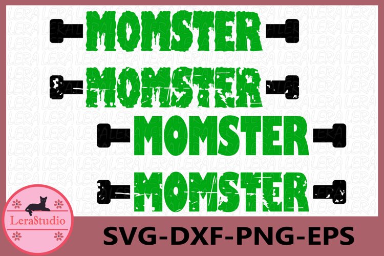 Momster Svg, Mom Halloween Monster Svg, Spooky Mom svg example image 1