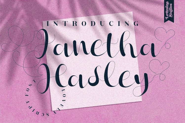 Janetha Hasley - Beautiful Lovely Script Font example image 1