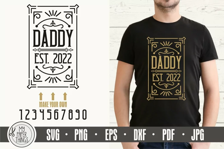 Vintage Daddy Est SVG | Father's Day SVG Cut Files