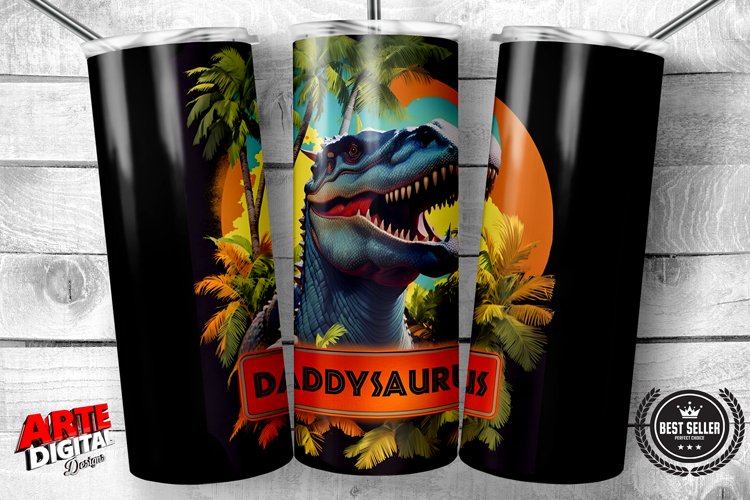 Daddysaurus, Fathers Day Tumbler Wrap