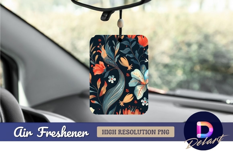 Elegant floral pattern background Air Freshener PNG