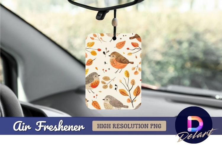 Bird and autumn leaf Air Freshener PNG