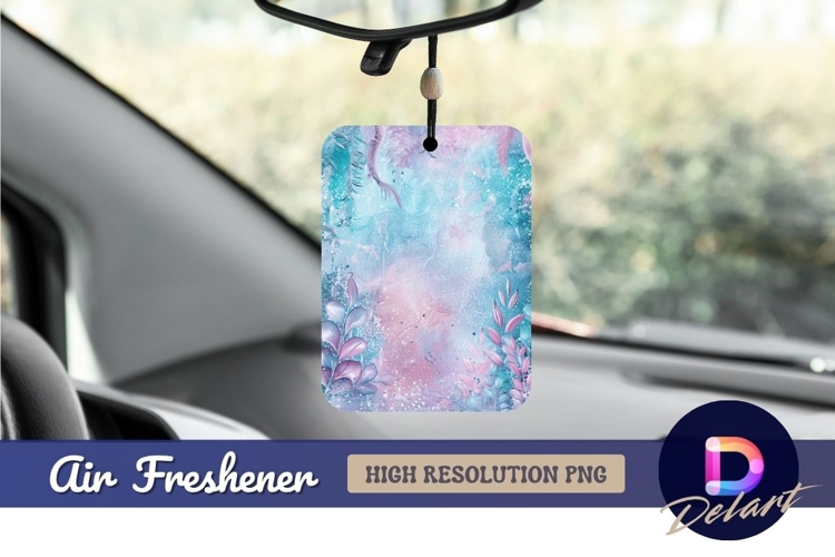 Mermaid tail abstract pastel floral Air Freshener PNG