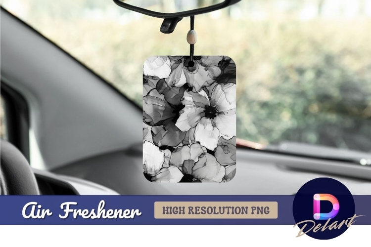 Black And White Flowers Clipart Image 8