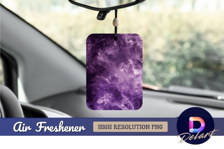 Purple smoke abstract background air freshener png