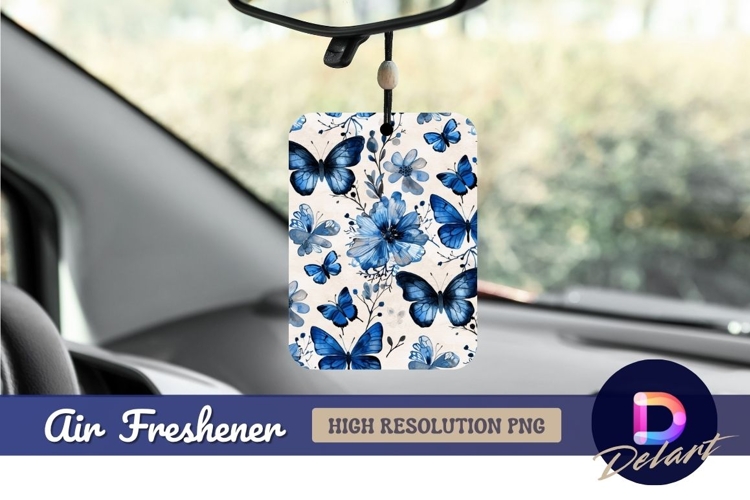 Blue Flowers Clipart Image 3