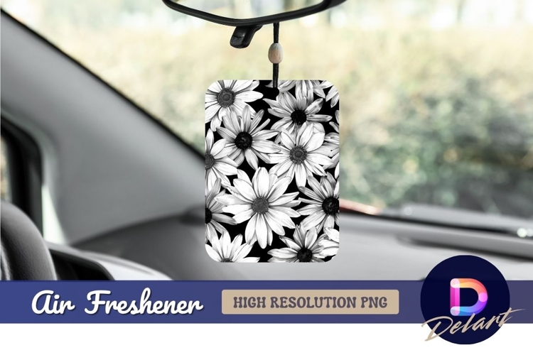 Flower Clipart Black And White Image 4
