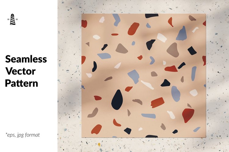 Terrazzo seamless pattern example image 1