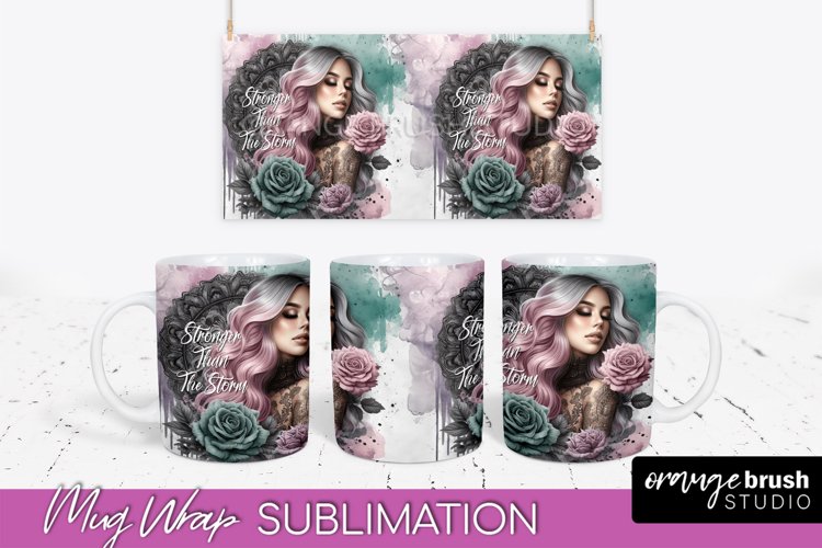 Daily Affirmations Mug Wrap - Inspirational Mug Sublimation example image 1