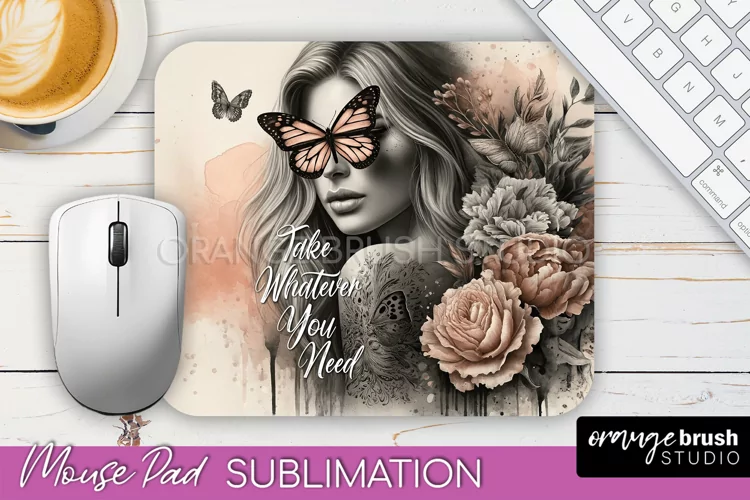 Affirmations Mouse Pad PNG, Inspirational Quote Sublimation