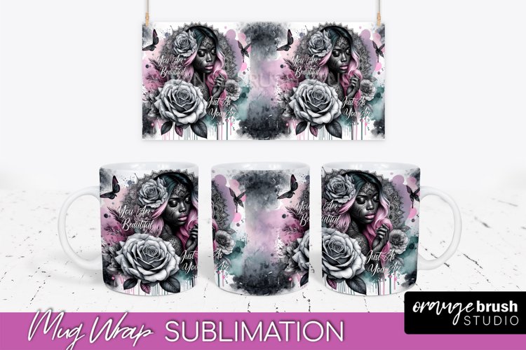 Daily Affirmations Mug Wrap - Inspirational Mug Sublimation