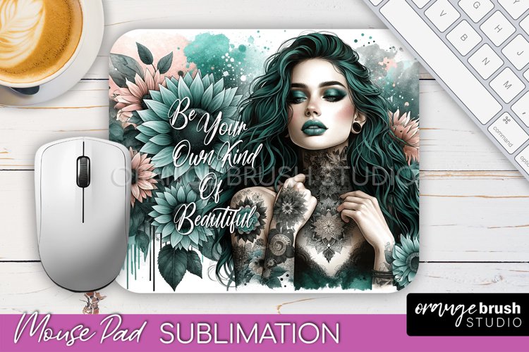 Affirmations Mouse Pad PNG, Inspirational Quote Sublimation example image 1