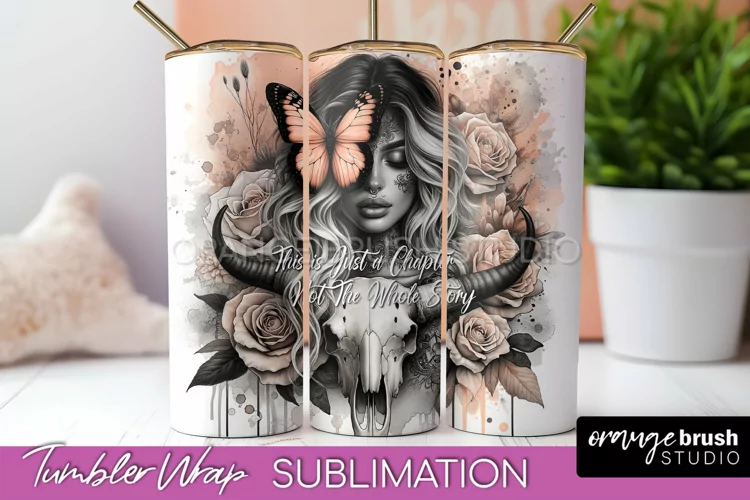 Affirmation Tumbler Wrap, Inspirational Tumbler Sublimation