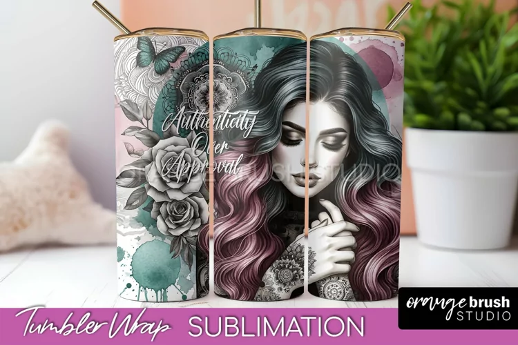 Affirmation Tumbler Wrap, Inspirational Tumbler Sublimation