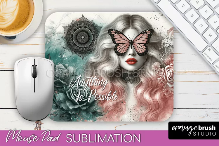 Affirmations Mouse Pad PNG, Inspirational Quote Sublimation