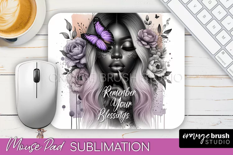 Affirmations Mouse Pad PNG, Inspirational Quote Sublimation