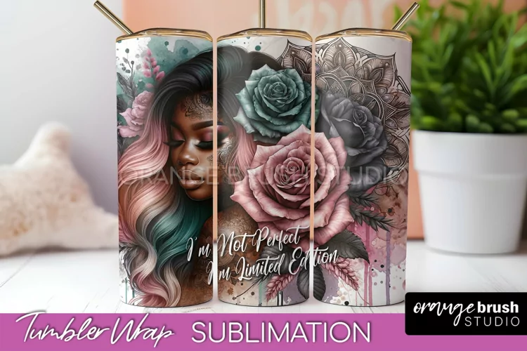 Affirmation Tumbler Wrap, Inspirational Tumbler Sublimation