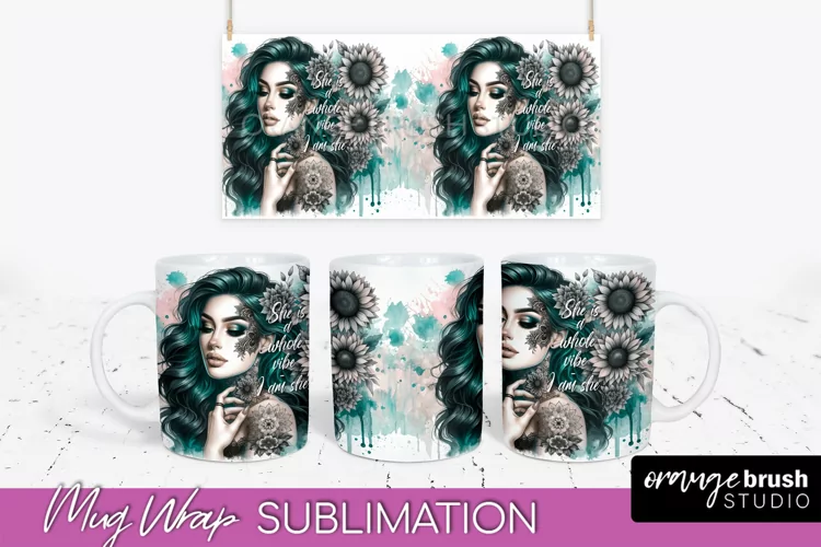 Daily Affirmations Mug Wrap - Inspirational Mug Sublimation