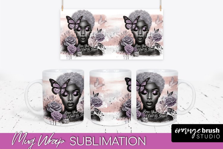 Daily Affirmations Mug Wrap - Inspirational Mug Sublimation