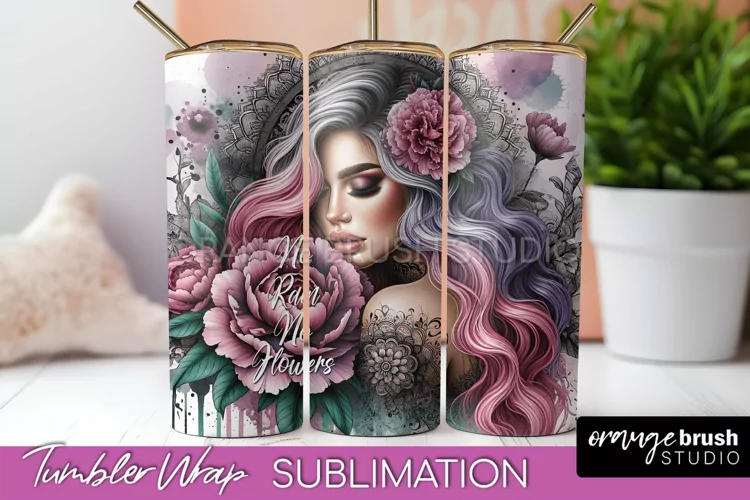 Affirmation Tumbler Wrap, Inspirational Tumbler Sublimation