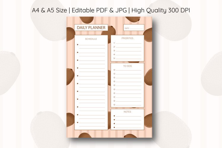 Kiwi Fruit Daily Planner | Daily Planner example image 1