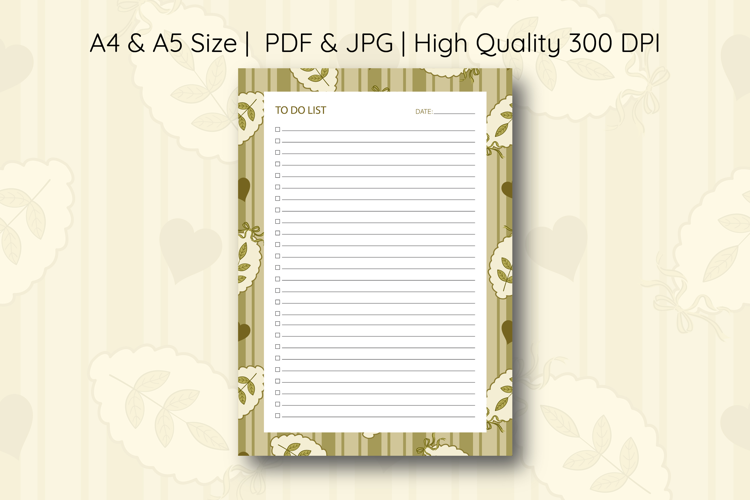 Fall Coquette Stripe To Do List Template | To do list