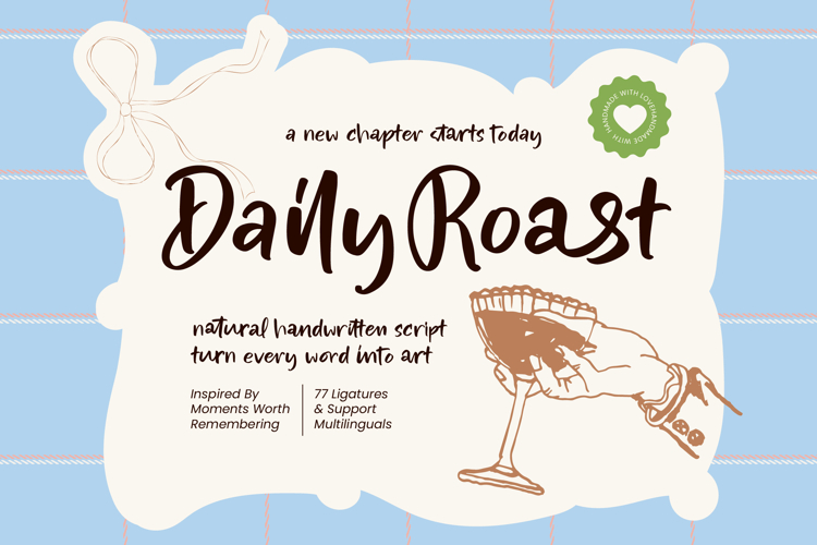 Daily Roast - Natural Handwritten Script