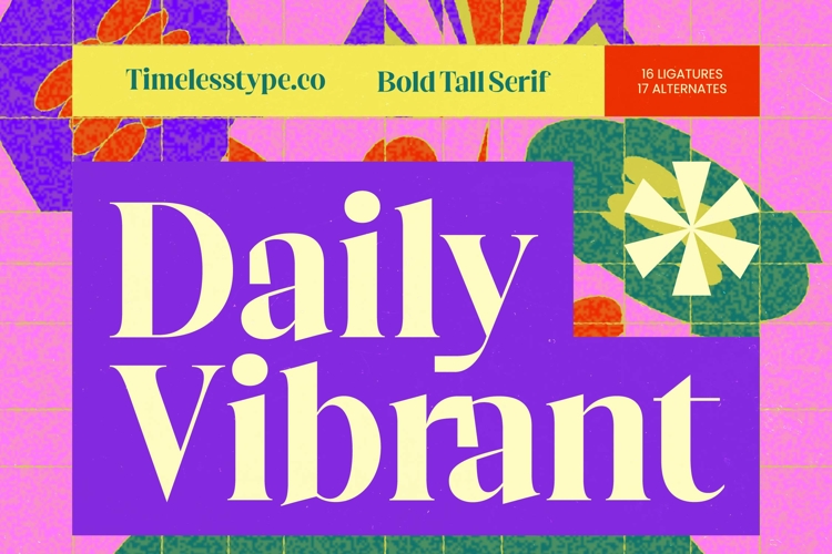 Daily Vibrant - Bold Tall Serif