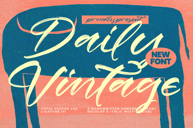 Daily Vintage - Handwritten Brush Font