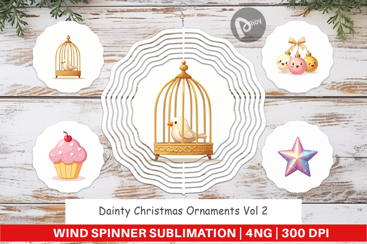 Dainty Christmas Ornaments Wind Spinner