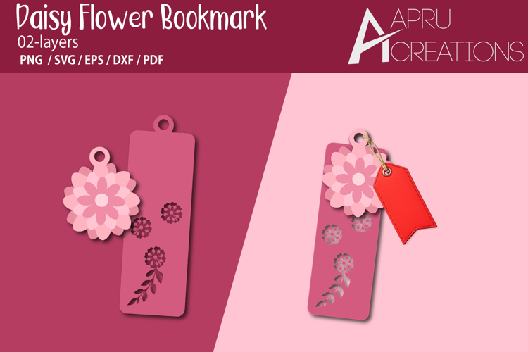 Daisy Flower Bookmark Template