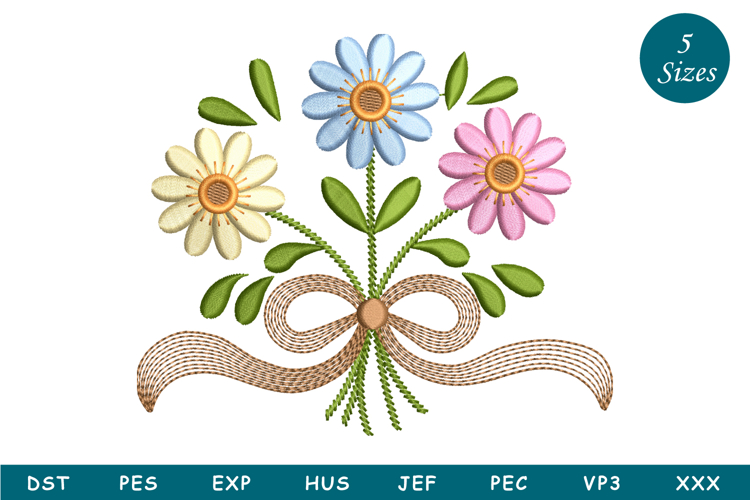 Embroidery Flower Designs Image 16