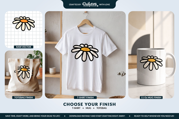 Daisy Flower SVG