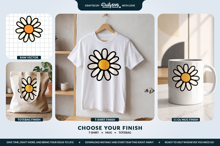 Daisy Flower SVG
