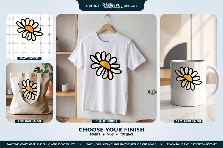 Daisy Flower SVG