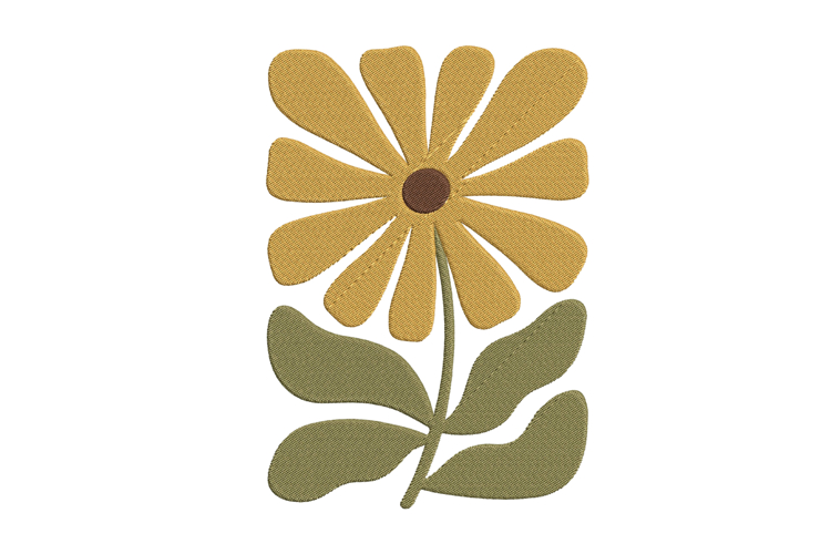 Daisy Flower Embroidery Design
