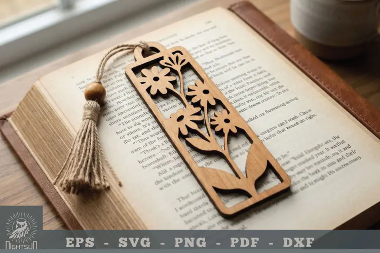 Daisy Flower Lasercut Bookmark 2