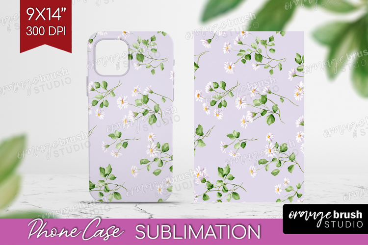 Daisy Flowers Phone Case PNG - Summer Case PNG Sublimation