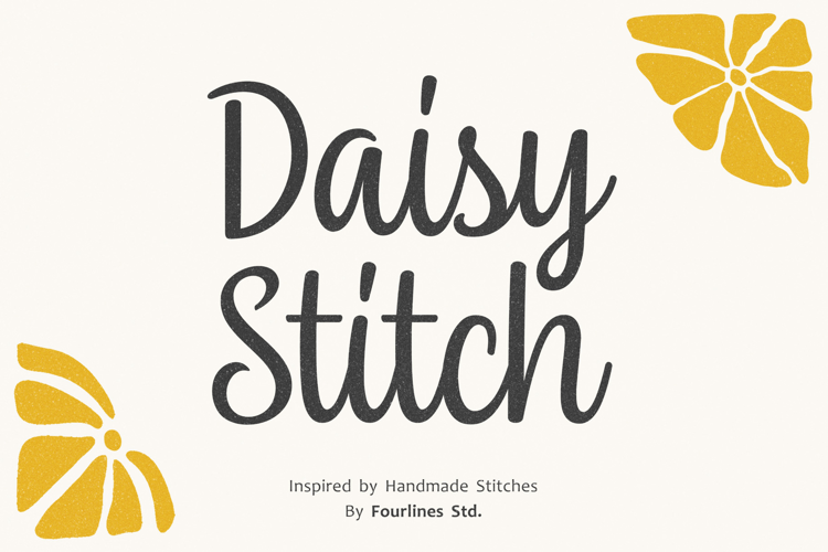 Daisy Stitch A charming handwritten script font
