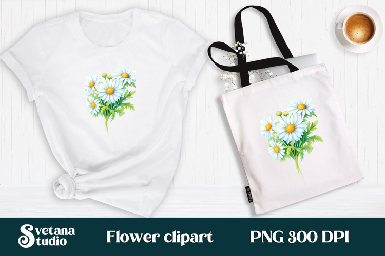 Daisy flower clipart PNG design | Summer flower sublimation
