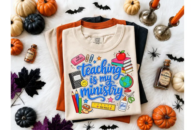 Teaching Is My Ministry PNG Shirt Design