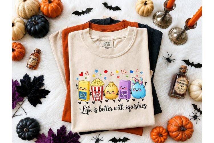 Life Is Better With Squishies PNG Tee example image 1