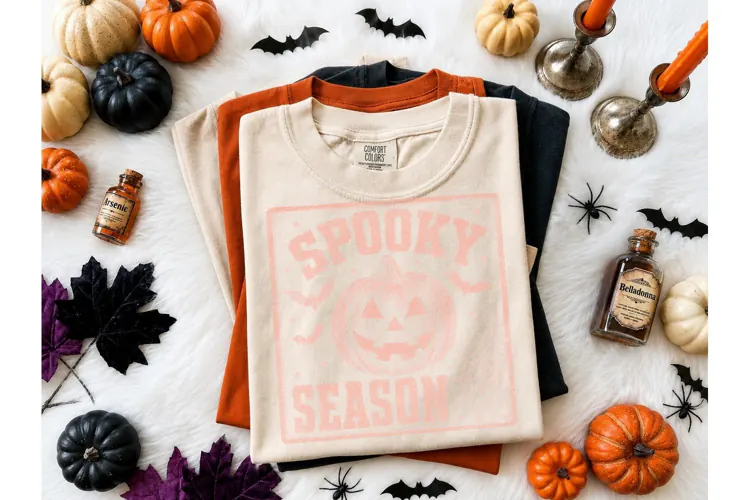 Spooky Season Pumpkin PNG Halloween Tee