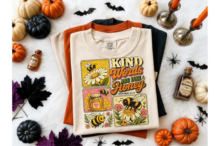 Kind Words Are Like Honey PNG Bee Tee